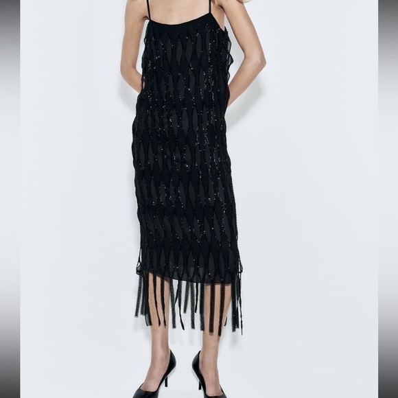 Zara fringe sequin dress - Picture 1 of 11